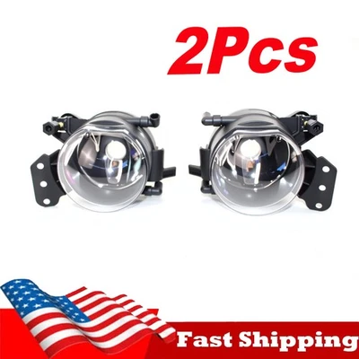 For BMW E60 E90 323i 325i 328i 330i 335 LED Pair Front Bumper Fog Light Lamp - Image 1 of 4