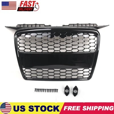 Front Grill Center Grille Glossy Black For Audi A3 2004-2008 8P4853651A NEW - Image 1 of 4