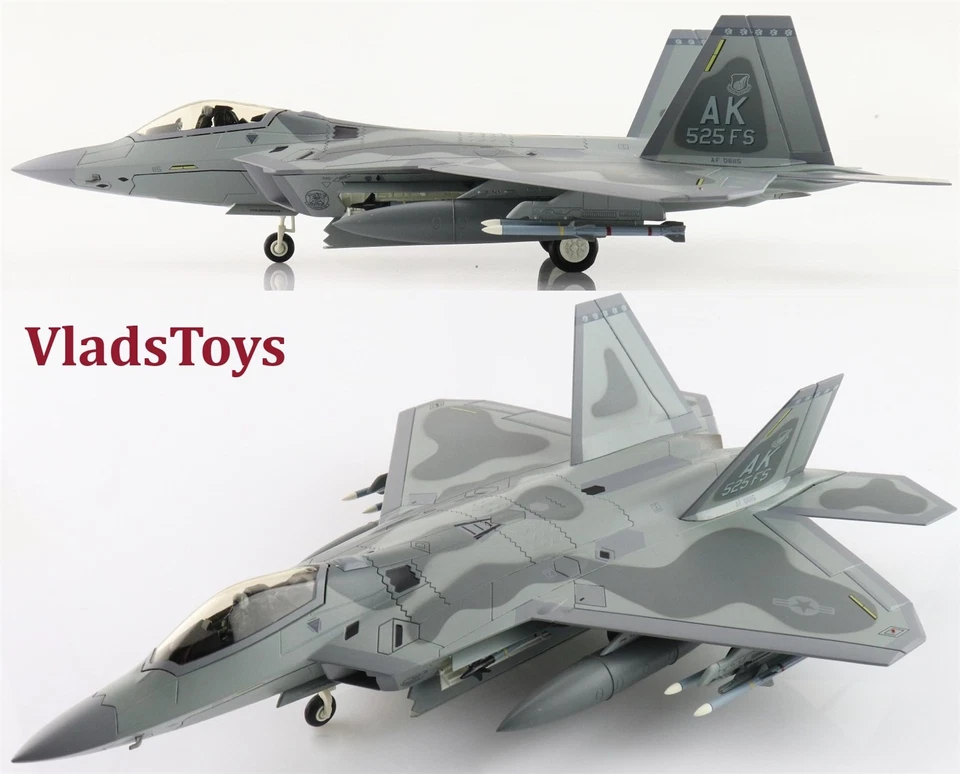 Hobby Master 1/72 Lockheed F-22 Raptor Diecast Model USAF HA2824