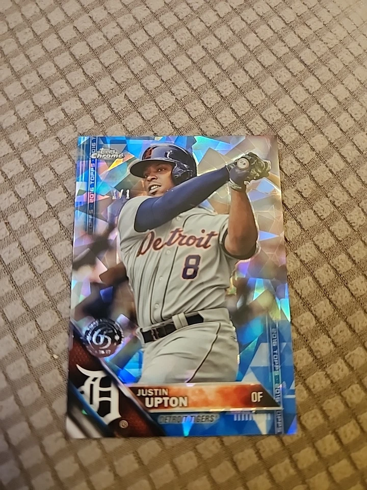 Justin Upton 2016 Topps Chrome сапфир 1:1 No673 Tigers - Изображение 1 из 4