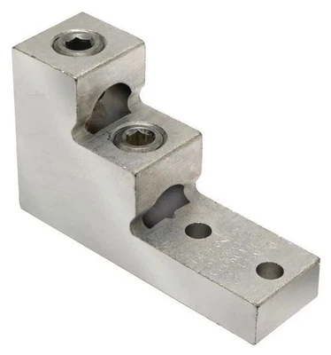 NEW Burndy NSB K11A36U2 Two-Hole Aluminum Universal Terminal( 2 AWG - 600kcmil ) - Image 1 of 3