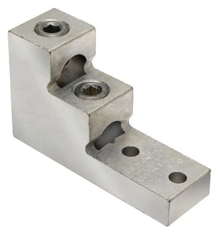 NEW Burndy NSB K11A36U2 Two-Hole Aluminum Universal Terminal( 2 AWG - 600kcmil ) - Image 1 of 3