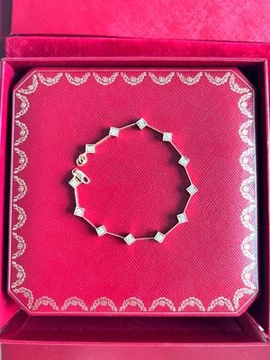 Brazalete de diamantes 14K en oro amarillo 7 gramos Nissko vintage diseñador 7,25" Foto 1 de 4