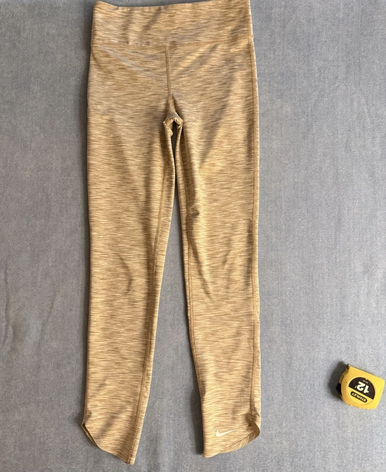 Nike Big Kids Girl's Dri-FIT One Training Legging Color Beige Size Medium - Image 1 of 4