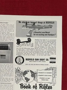 Redfield Gunsight Co. 1963 Print Ad JR 100 Mount For Remington XP-100 Ad - Picture 1 of 3