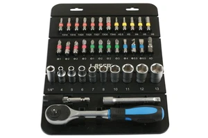 Laser Tools Steckschlüssel & Bit Set 1/4" D 37-teilig 7310 - Bild 1 von 1