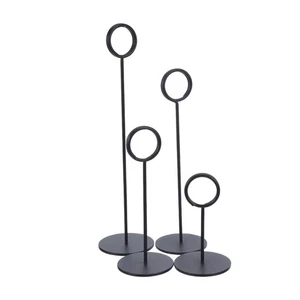  4 Stück Tischnummernschild Halter Party Kartenständer Lebensmittel Etiketten Halter - Bild 1 von 12