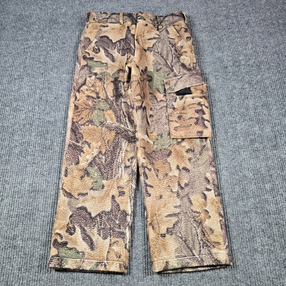 Cabela's Dry-Plus Hunting Pants Men 32 Camo Cargo Insulated Waterproof USA 29x25 - Image 1 of 4