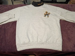 Sudadera DE COLECCIÓN Purdue Boilermakers Para Hombres XL Gris Cuello Alto NCAA 90s - Imagen 1 de 18