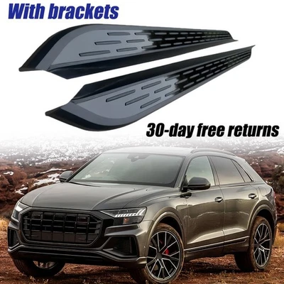 2Pcs Running Boards Nerf Bars Side Steps Fits for Audi Q8 2019-2020 - Image 1 of 4