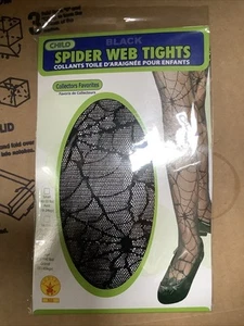 Spider Web Fishnet Tight Girl Halloween Costume Accessory Halloween Black 1 set - Picture 1 of 1
