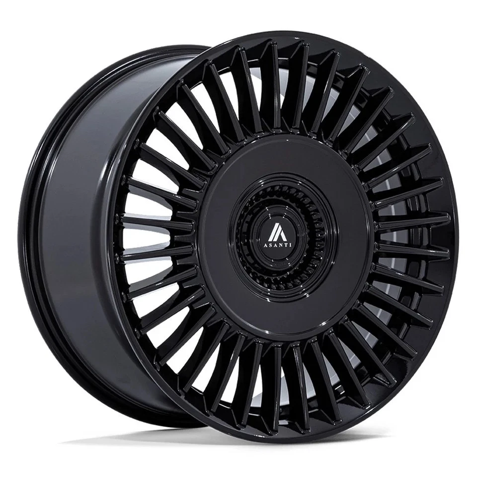 Asanti AB040 TIARA Wheels 20x9 (45, 5x112, 72.56) Black Rims Set of 4 Foto 1 de 3