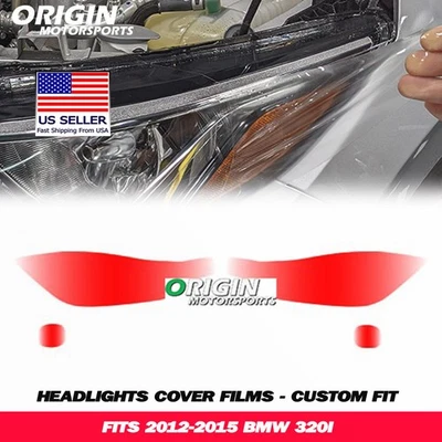 Kit de película de sujetador cubiertas transparentes de protección de faros precortados PPF para 320I 2012-2015 Foto 1 de 4