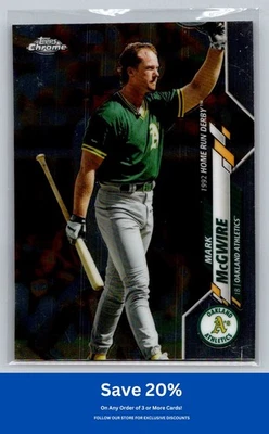Mark McGwire 2020 Topps Chrome Update #U-95 Oakland Athletics J27 - Image 1 of 2