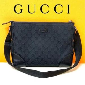 descuento! Bolso de Hombro Gucci Gg Lona 114273 Negro m2_0622 - Imagen 1 de 12