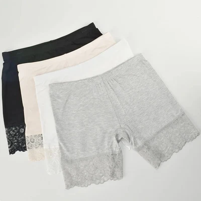 Mujeres Modal Seguridad Bragas Boxer Shorts Niños Pantalones Cortos Ropa Interior Verano Para Faldas Foto 1 de 4