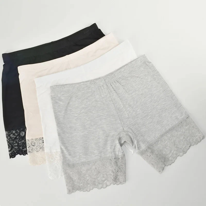 Mujeres Modal Seguridad Bragas Boxer Shorts Niños Pantalones Cortos Ropa Interior Verano Para Faldas Foto 1 de 4