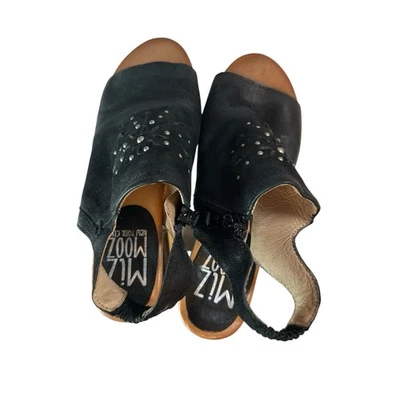 Miz Mooz Women’s Leather Slingback Stud Sandals Size 38 (US 7.5-8) Boho Casual - Image 1 of 4