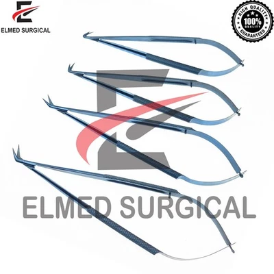 Micro Scissor Microsurgical Angled Shears Neurosurgery Cardiovascular Scissors - Image 1 of 3