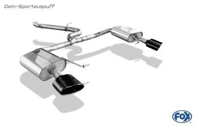 FOX Sportauspuffanlage ab OPF Seat Leon ST 5F Cupra 300 4Drive je 160x90mm black - Bild 1 von 4