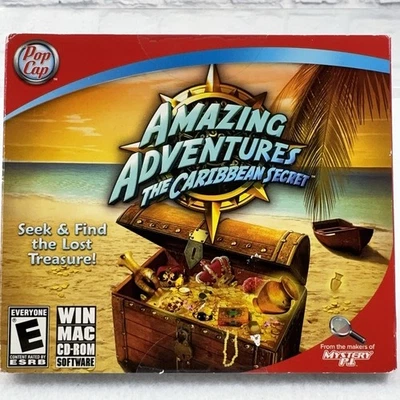 New Sealed Amazing Adventures: The Caribbean Secret 2009 PC/MAC CD ROM Game - Image 1 of 3