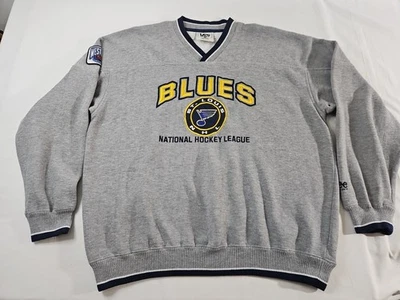 Винтажный свитшот 90-х St. Louis Blues Crewneck размер большой 24x27,5 LEE SPORT НХЛ  - Изображение 1 из 4