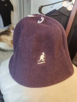 Sombrero cubo Kangol azul original mezcla lana talla pequeña Foto 1 de 4