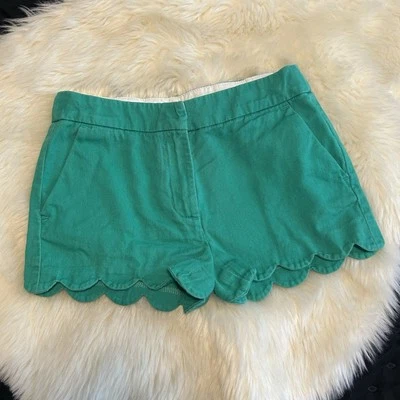Pantalones Cortos Festoneados Crewcuts Niñas 8 Algodón Verde Foto 1 de 4