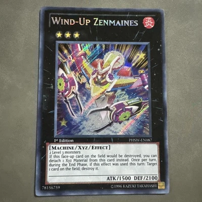 Wind-Up Zenmaines Secret Rare 1st Ed PHSW-EN087 PHSW-FR087 Yugioh Lp - Image 1 of 4