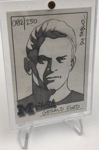 TK Legacy PRESIDENT GERALD FORD Hand-Drawn SKETCH Card SP/250 by PABLO MICHIGAN - Picture 1 of 9