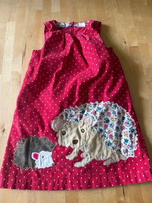 Mini Boden holiday Porcupine Applique jumper dress Sz 7-8 years - Image 1 of 4