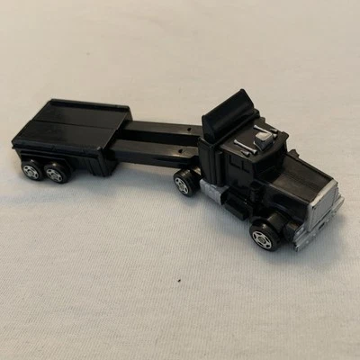 1984 Zybots Trac Remco Black Tractor Trailer Complete Vintage - Image 1 of 4