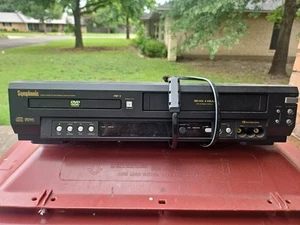 Symphonic VCR DVD Recorder Combo CD & MP3 VHS Player Model: WF803 Black Tested  - Picture 1 of 4