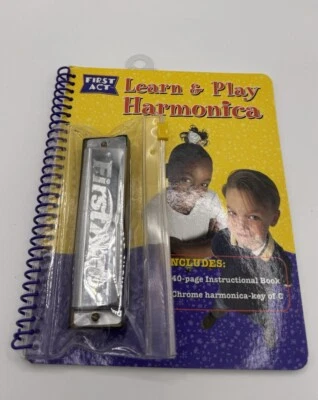Primer Acto APRENDE Y TOCA ARMÓNICA -2002-Armónica e Instrucciones-Nueva Caja Abierta Foto 1 de 4