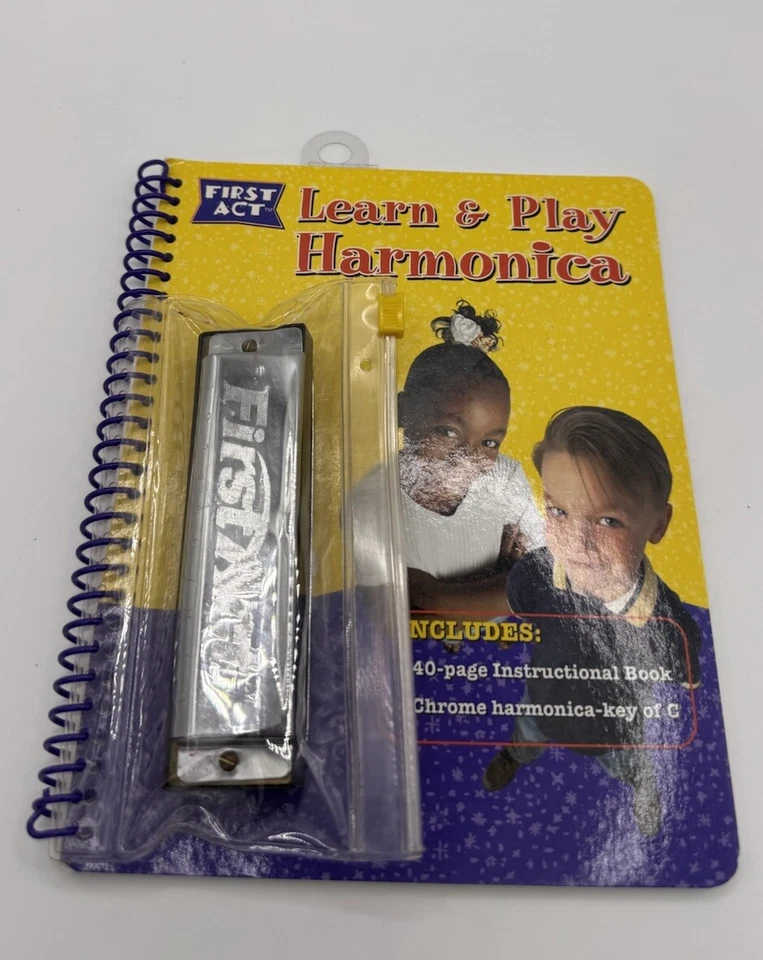 First Act LEARN & PLAY HARMONICA -2002-Harmonica & Instructions-New Open Box - Image 1 of 4