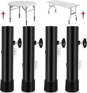 Folding Table Leg Extenders, Highly Durable Steel Folding Table Leg Risers - Picture 1 of 42