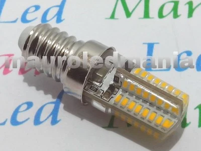 E14 Lampada LED 220V  64 SMD 3014 30W 360° Cappe Applique Resinate Bianco Caldo - Immagine 1 di 4