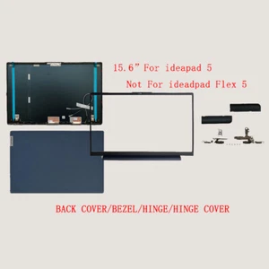 LCD BACK COVER/BEZEL/HINGES For LENOVO IDEAPAD 5 15IIL05 5CB0Z31048 5CB1B42833 - Afbeelding 1 van 12