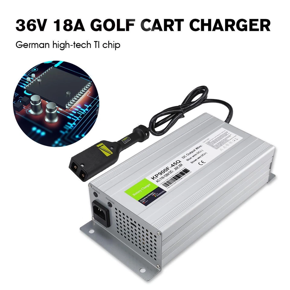 Nuevo 36V 18 Amp POWER para EZGO EZ-GO TXT para cargador de batería de carro de golf Yamaha Foto 1 de 4