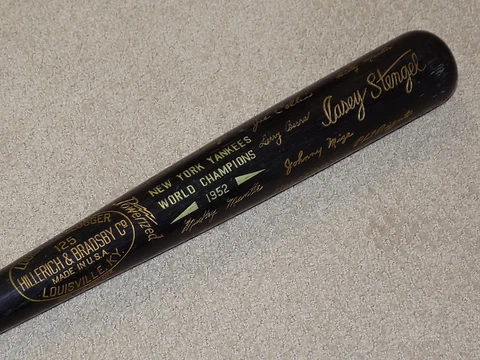 1952 New York Yankees World Series Black Bat Mickey Mantle Yogi Berra Stengel Cover