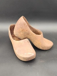 Vintage Cast Iron Planter Garden Decor Pair of Decorative Clog Shoes - Picture 1 of 15