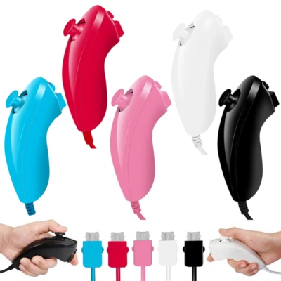For Nintendo Wii/Wii U Nunchuk Controller for Remote Controller 1/2PCS - Image 1 of 4