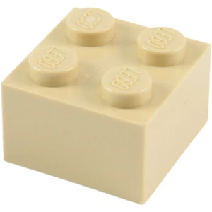 LEGO Brick Bundle - 100 Pieces - Tan 3003 Uk Stock  - Picture 1 of 3