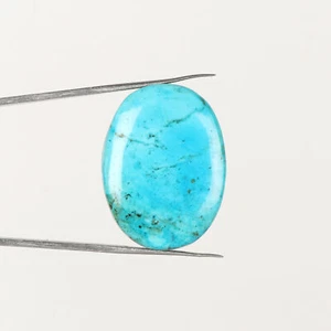 Piedra preciosa turquesa azul natural de la Bella Durmiente 34,75 quilates - perfecta para anillo - Imagen 1 de 3