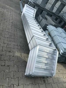 5x Gerüst Alutreppe |mit Geländer & Podest| Aluminium Treppe Leiter NEU 307cm - Bild 1 von 1