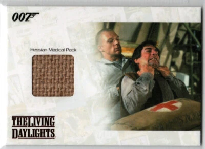 JAMES BOND 2014 ARCHIVES JBR34 HESSIAN MEDIAL PACK RELIC THE LIVING DAYLIGHTS - Image 1 of 2