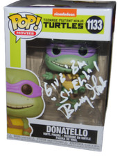 BARRY GORDON signed (NINJA TURTLES) DONATELLO Funko Pop #1133 BECKETT BG89248