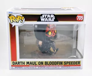Funko Pop! Rides Deluxe: Star Wars - Darth Maul su Bloodfin Speeder #705 nuovo con scatola - Foto 1 di 6
