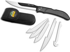 Outdoor Edge Pocket Knife Razor Bone Gray Folding 420J2 Stainless Blade