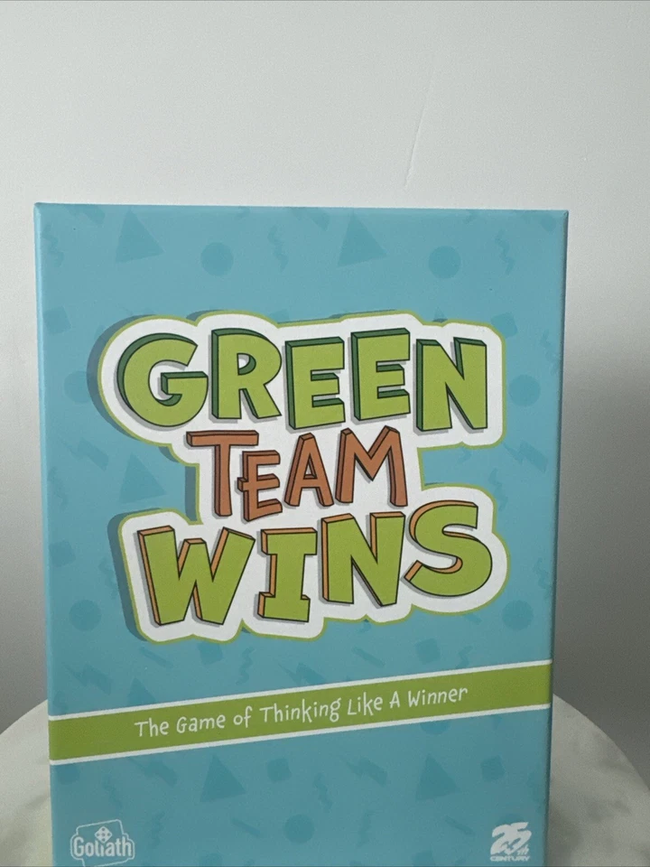 Goliath Green Team Wins Board Game - Guess Most Common Answers Win - 3-6 Player